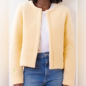 Dudley Stephens Butter Yellow Catrock Fleece Cardigan